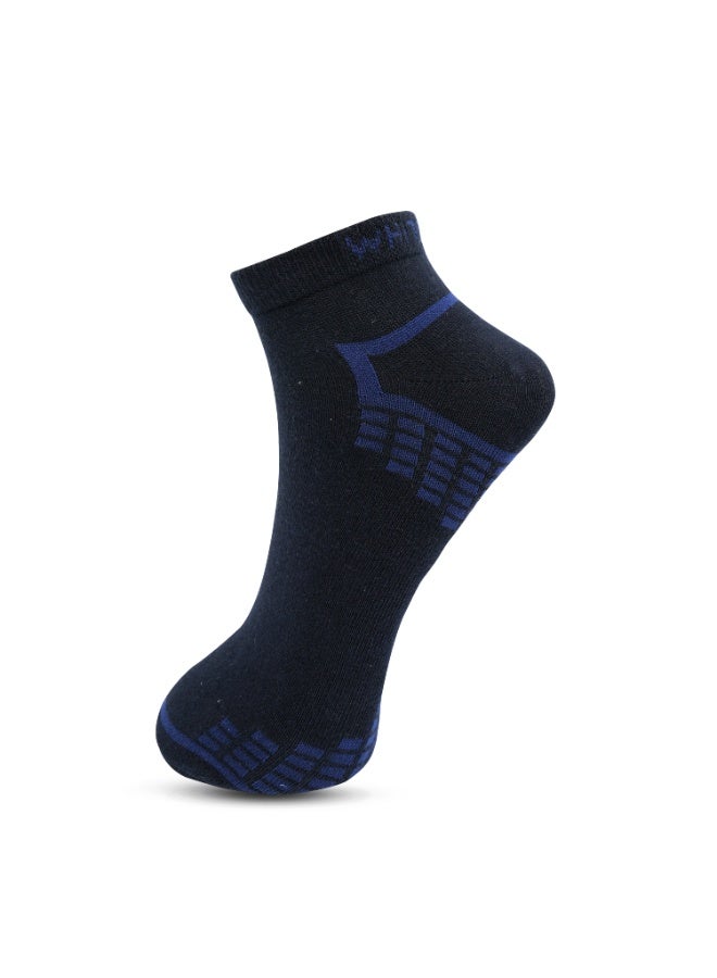 White Leaf Men's Breathable Cotton Ankle Socks - 3 Pairs, Lightweight and Comfortable for all Season - Image 2