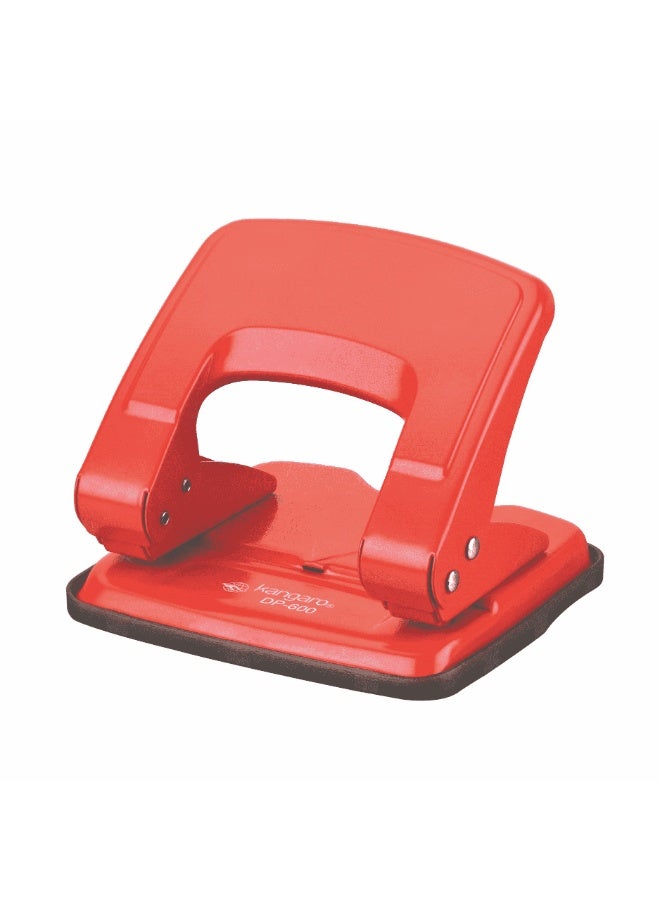 Kangaro Desk Essentials DP-600 2 Hole Metal Classic Medium Paper Punch | Removable Chip Tray With Durable Steel Consecution | , Pack Of 1 - Image 2