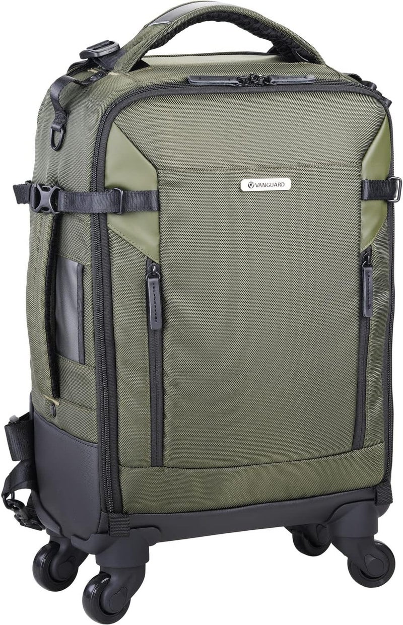 Vanguard VEO SELECT 55BT 4-Wheel Roller/Backpack - Green - Image 2