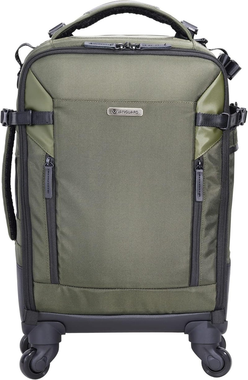 Vanguard VEO SELECT 55BT 4-Wheel Roller/Backpack - Green - Image 1