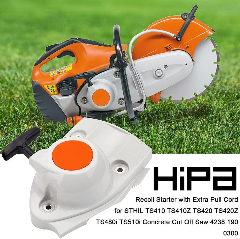 Hipa TS420 Recoil Starter Compatible with STHIL TS410 TS420 TS410Z TS420Z TS480i TS510i Concrete Cut Off Saw Replaces 4238-190-0300 - Image 2