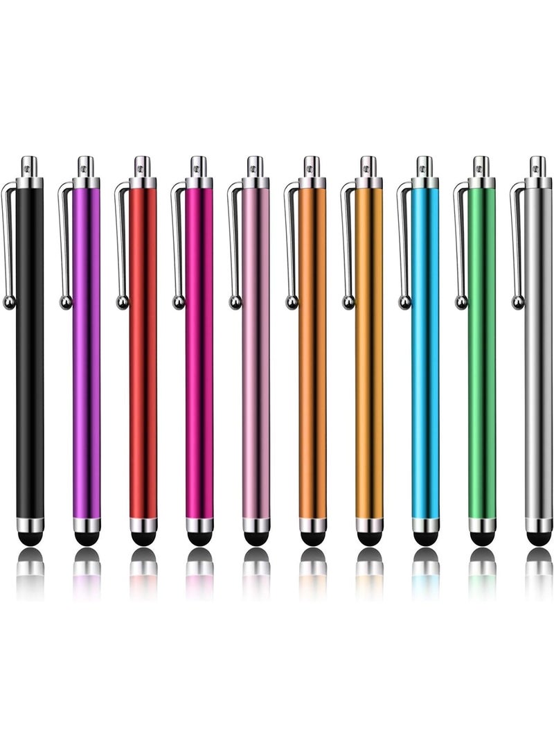 10 Pack Pink Purple Black Green Silver Stylus Universal Touch Screen Capacitive Stylus for iPhone 6/6s 6Plus 6s Plus, iPad, Kindle Touch - Image 1