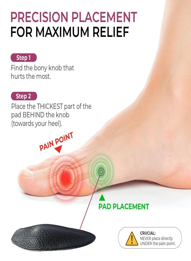 Welnove Metatarsal Pads for Women Men - Drip-Shape - Leather Ball-of-Foot Cushions for Forefoot Support - Soft Ball of Foot Pads for Metatarsalgia, Morton’s Neuroma, Fit for High Heels,Shoes(Size：M) - Image 4