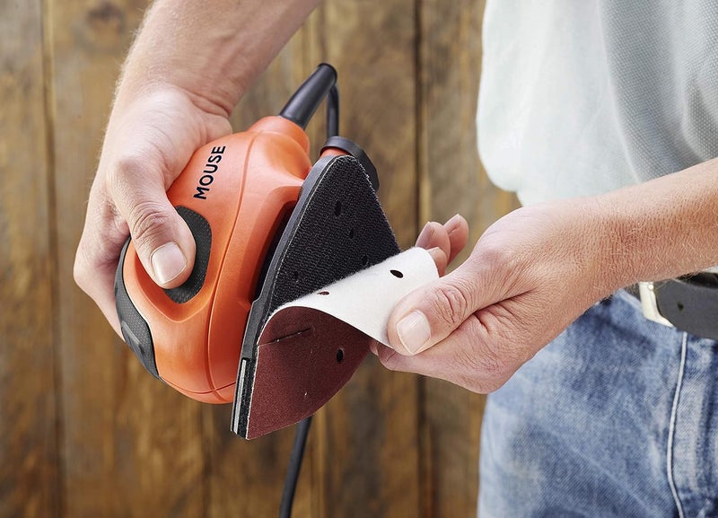 BLACK+DECKER Compact Mouse Detail Sander, 55W, Corded, Low Vibration, Dust Port, Precision Sanding For Paint, Varnish, Glass, Lightweight And Portable, Orange/Black - Bew230-Gb - Image 5