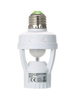Generic LED Bulb Light Sensor Lamp Holder White  - Image 3