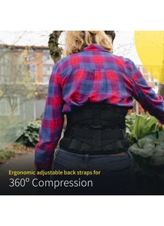 BraceUP Back Brace with lumbar Pad - Back Pain Relief for Men and Women, Lumbar Support Belt for Sciatica Pain, Heavy Lifting, Waist Support, Lower Back Brace (S/M 28-35 In)  - Image 4