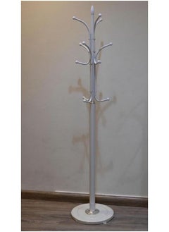Extra Clothes Rack for hanging clothes with hooks White  - Image 4