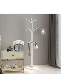 Extra Clothes Rack for hanging clothes with hooks White  - Image 2