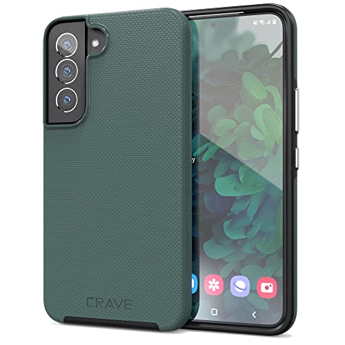 Crave Dual Guard for Samsung Galaxy S22 Case, Shockproof Protection Dual Layer Case for Samsung Galaxy S22 5G - Forest Green - Image 1