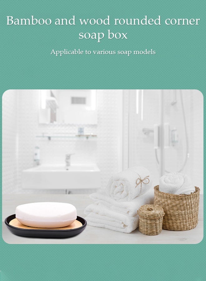 DUNISO 9 Pieces of Bathroom Accessories Set, Household Toiletries Set, Bathroom Storage Set,Sturdy and Durable， with Hand Sanitizer Bottle, Toothbrush Cup, Mouthwash Cup, Soap Box, Toilet Brush, Trash Can,Tray，Cotton Swab Box,Suitable for Family and Travel Use  - Image 5