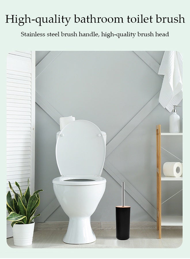 DUNISO 9 Pieces of Bathroom Accessories Set, Household Toiletries Set, Bathroom Storage Set,Sturdy and Durable， with Hand Sanitizer Bottle, Toothbrush Cup, Mouthwash Cup, Soap Box, Toilet Brush, Trash Can,Tray，Cotton Swab Box,Suitable for Family and Travel Use  - Image 4