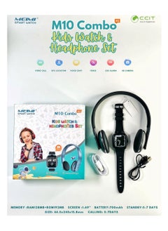 CCIT CCIT M10 1.69 Inch Display Smart Watch With HD Camera 192 MB ROM and Headphone Combo For Kids Black  - Image 5