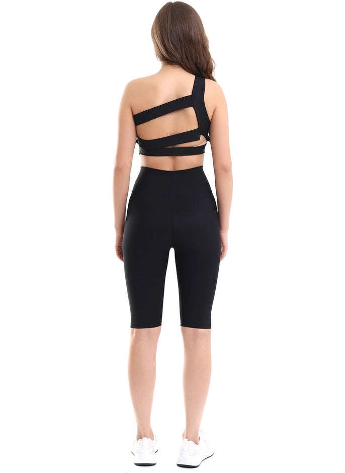 Win Moda Women's Knee Length Tights Shorts / Sea Pool and Training Running Shorts  - Image 3