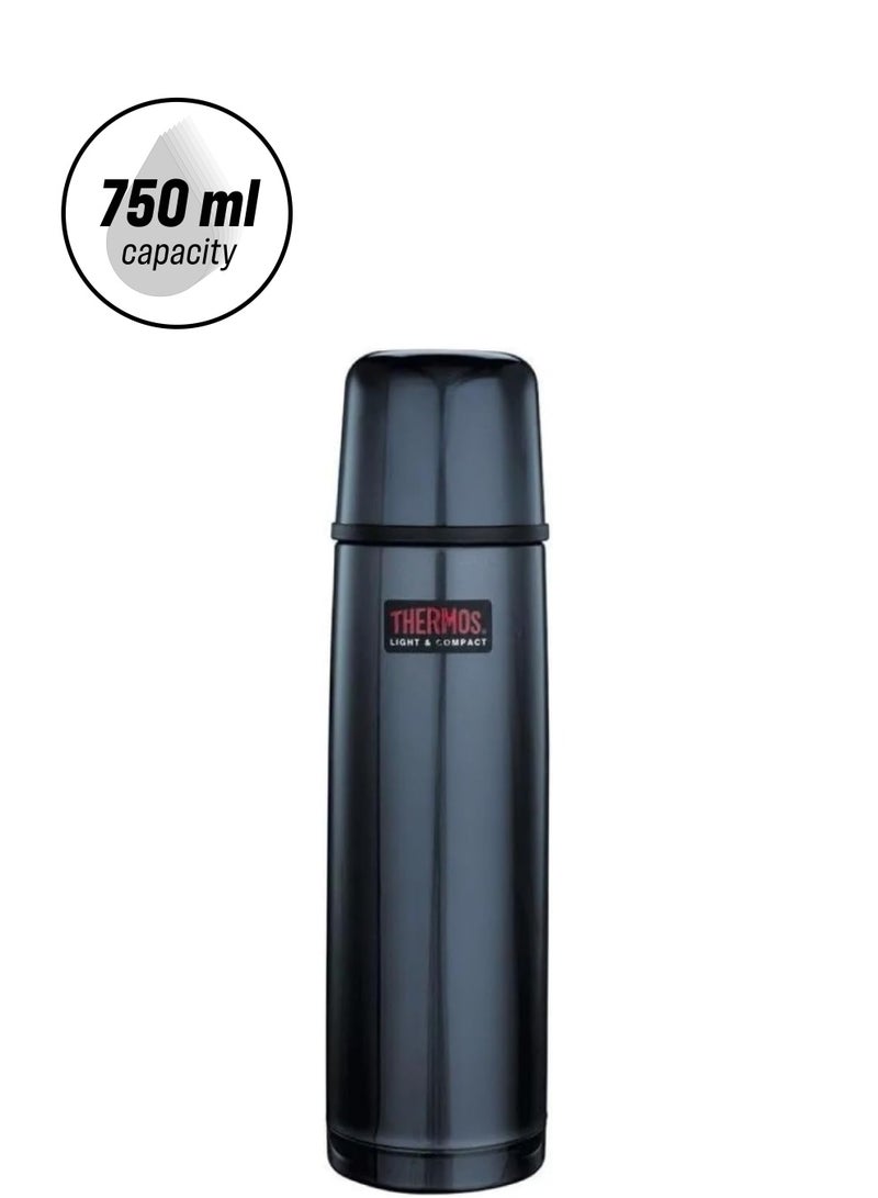 THERMOS THERMOS STAINLESS STEEL VACUUM INSULATED MIDNIGHT BLUE FLASK 750 ML  - Image 1
