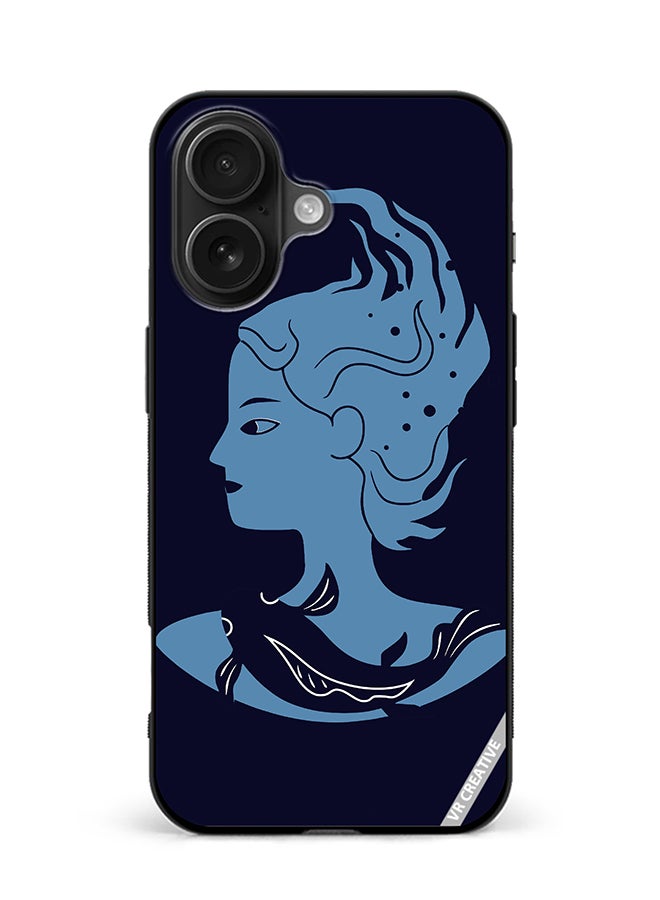 Protective Case Cover For Apple iPhone 16 Plus Pisces Zodiac Sign Design Multicolour