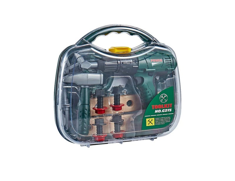 Craftsman Tools Simulation Maintenance Kits Repair Disassembly Tool Toy Set Kids Pretend Play Toy Children Learning Educational Toys 11PCS with 1 Case - Image 5
