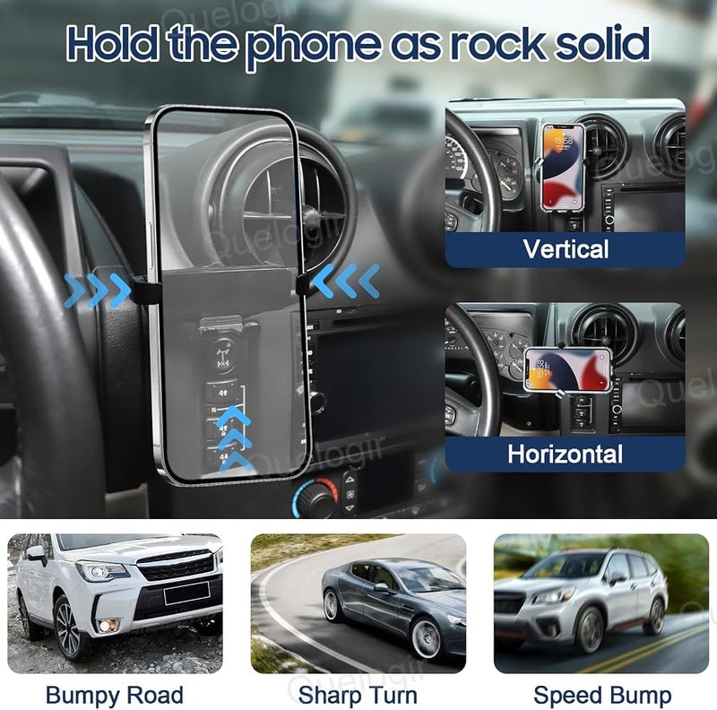 LLKUANG Car Phone Mount Compatible with Hummer H2 2003-2009 Center Console Air Outlet Cell Phone Holder Handsfree Air Vent Phone Stand, Telescopic Arm Holder - Image 3