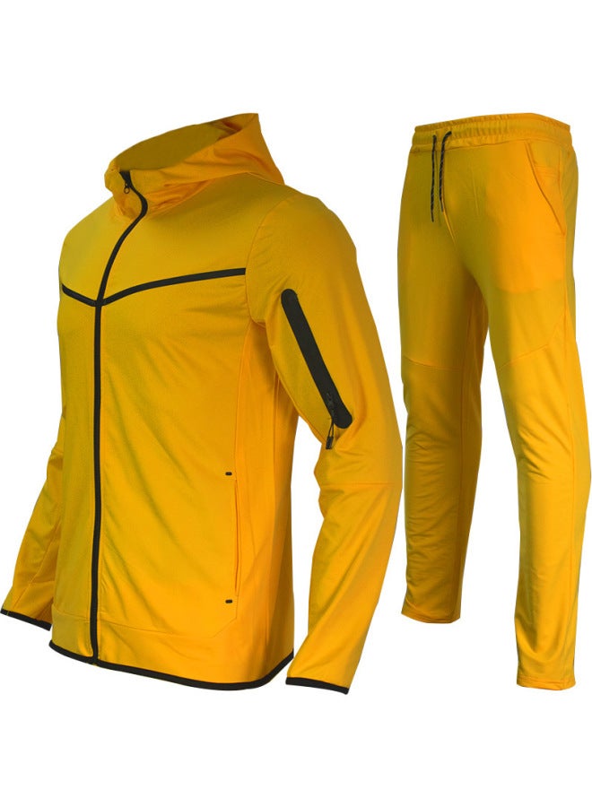 Trendy Men's Suits, Spring And Autumn Sportswear, Casual Jackets And Sweatshirts, Two-piece Set - Image 1