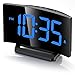 GOLOZA Digital Alarm Clock for Bedrooms, Digital Clock with Modern Curved Design, Conspicuous Blue LED Numbers, 6 - Image 2