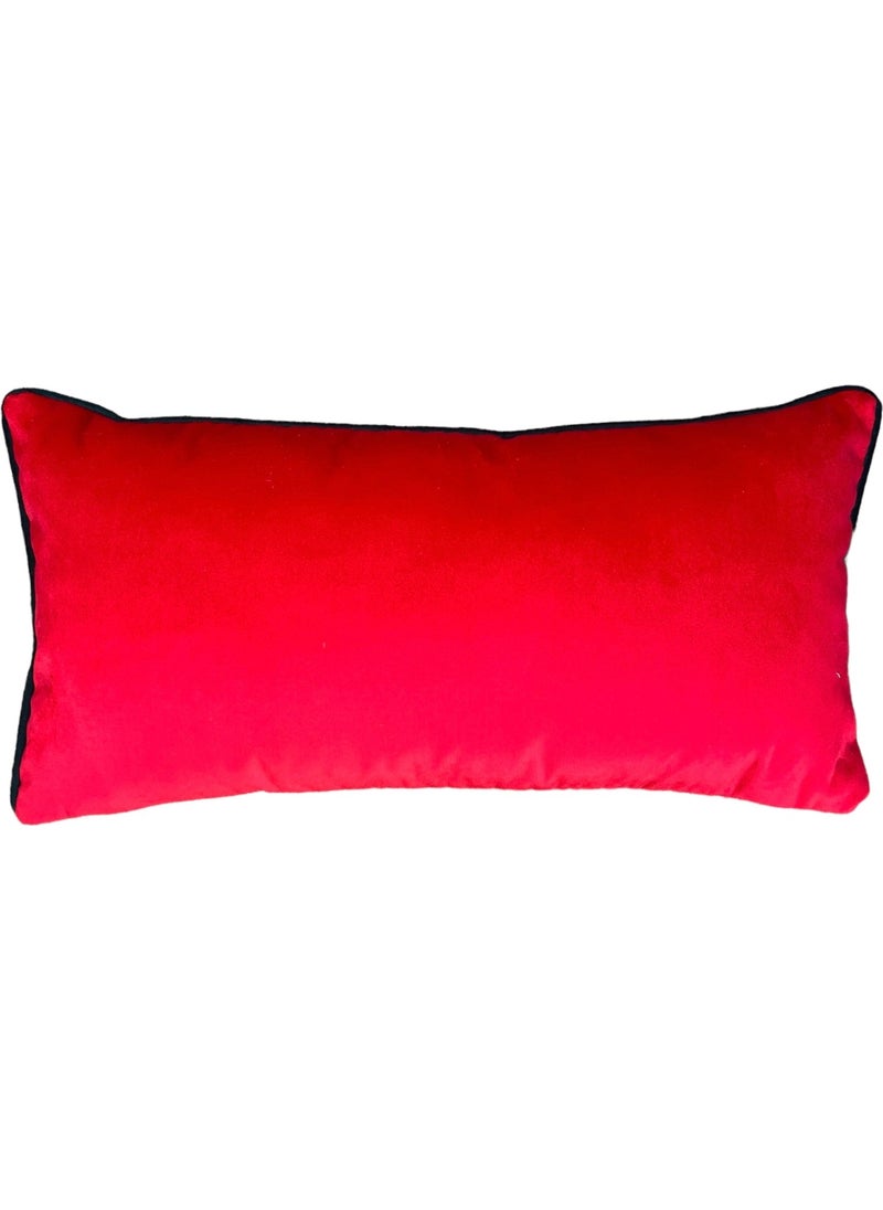 Ge Living Joy Patterned New Year Special Series Red Velvet Cushion Cover  - Image 5