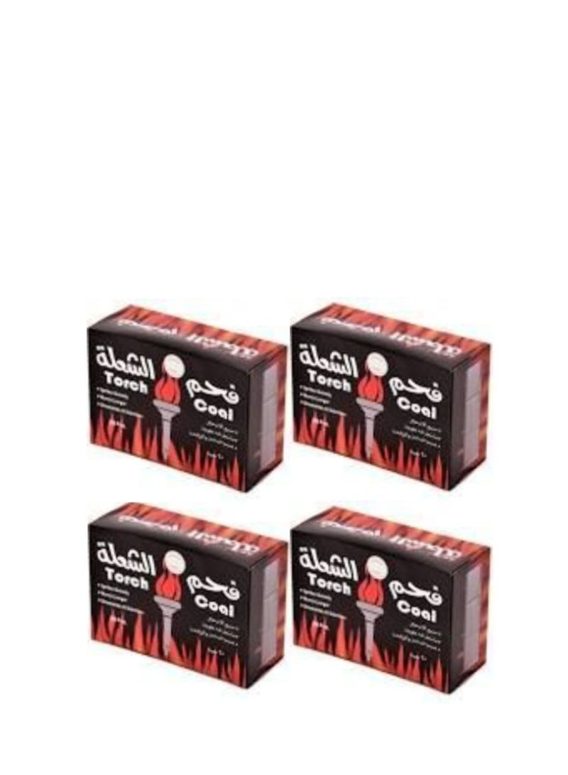 تورش 4 حبة فحم الشعلة