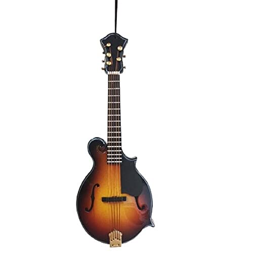 Broadway Gifts 51 Brown Wood FHold Mandolin Ornament Decoration