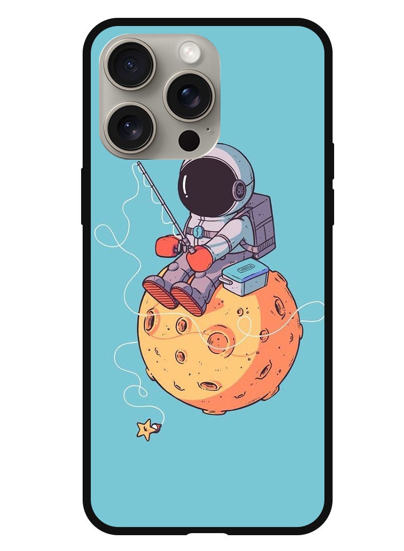 Theodor Protective Case Anti Scratch Shock Proof Bumper Cover For iPhone 15 Pro Astronaut Fishing - Image 1