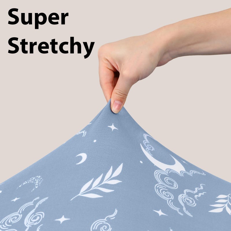 FIEMOL Baby Crib Sheets for Boys and Girls, 3 Pack Fitted Toddler Bed Sheets Neutral for 52â€x28â€ Standard Crib and Toddler Mattresses, Super Soft Microfiber Green Starry Sky - Image 4