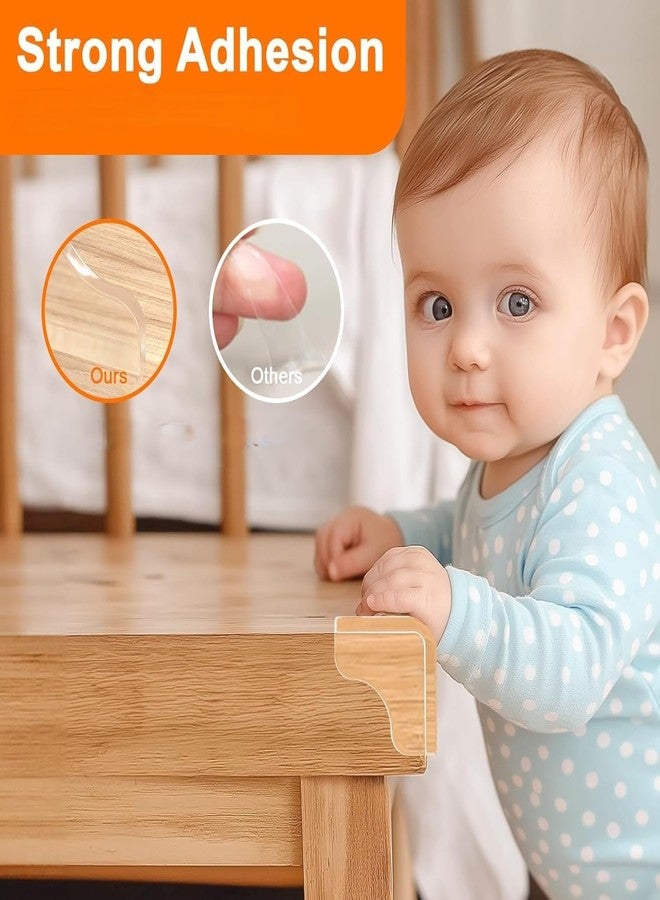 Dkriva واقي زوايا أمان للأطفال على شكل حرف T من DKRIVA، واقي حواف شفاف لزوايا الطاولة، مصدات زوايا مضادة للصدمات ومقاومة للأطفال، وسائد سيليكون ناعمة لحماية الأثاث من الأطفال (4 قطع) - Image 3