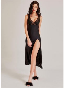 Magic Form 83494 Lilac Lace Nightgown - Black  - Image 1