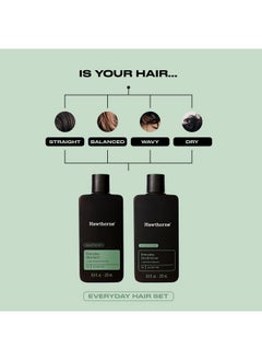 Hawthorne Men'S Everyday Shampoo And Conditioner Set. For Stronger, Healthier Hair With Pure Avocado Oil And Coconut Oil. Mint And Eucalyptus Scent. Sulfate Free, Paraben Free. 8 Fl. Oz Each.  - Image 2