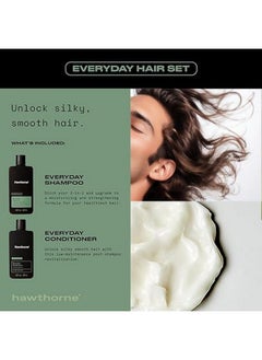 Hawthorne Men'S Everyday Shampoo And Conditioner Set. For Stronger, Healthier Hair With Pure Avocado Oil And Coconut Oil. Mint And Eucalyptus Scent. Sulfate Free, Paraben Free. 8 Fl. Oz Each.  - Image 3