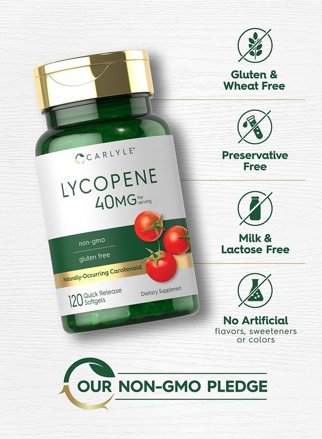 Carlyle Lycopene 40mg | 120 Softgels | Naturally-Occurring Carotenoid | Non-GMO & Gluten Free Supplement - Image 4