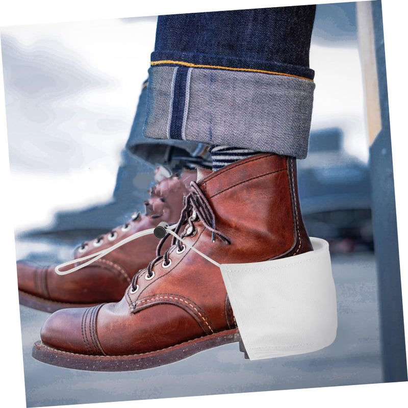 Shoe Heel Protectors For Women And Men Easy To Apply Remove Black - Image 5
