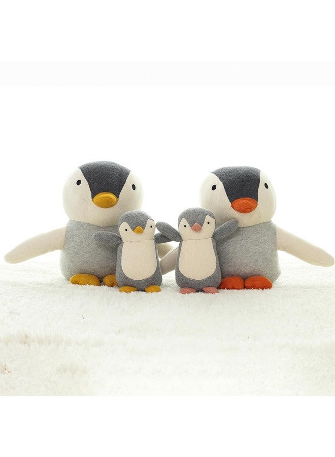 Pluchi Arctic Rattle Cotton Knitted Stuffed Soft Rattle Toy (Light Grey Melange, Ivory & Dusty Coral) - Image 2