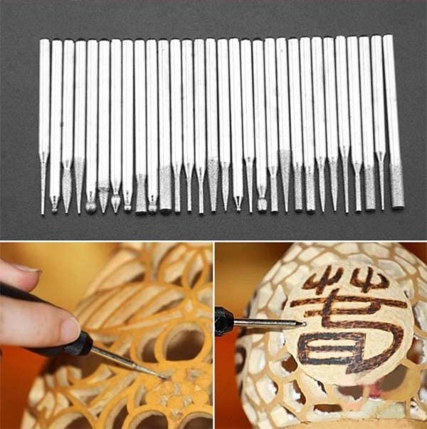 30PCS 3.0mm Mini Drill Bits Diamond Burs Grinding Wheel Abrasive Shank Wood Stone Engraving for Dremel Power Tools Accessories  - Image 4