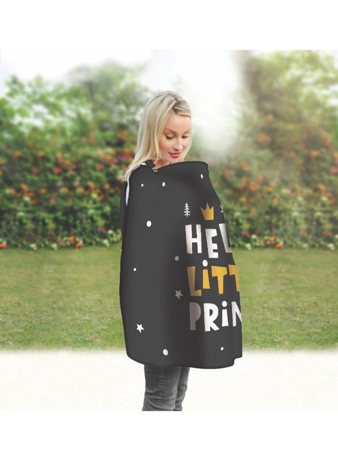 Hello Little Prince Cover Eye Contact While Breastfeeding Is Essential. Bond with Your Baby Even While Covered with This Nursing Cover Its Open Neckline Allows You to Maintain Eye Contact