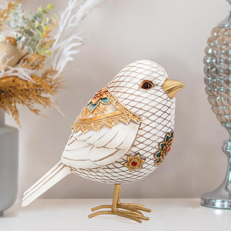 Leekung Bird Figuriens for Home Decor Accents,Boho Bird Statue Sculpture for Shelf Decor,Birds Decorations for Home Table Bookshelf Mantels Office,Vintage Animal Decor,Decorative Birds Gifts for Women - Image 4