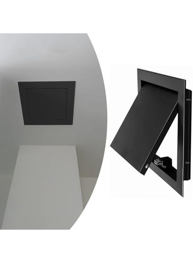 لوحة الوصول السوداء من الجبس 14 × 24 بوصة باب معدني مثبت بشكل مستوي للسباكة - Image 1