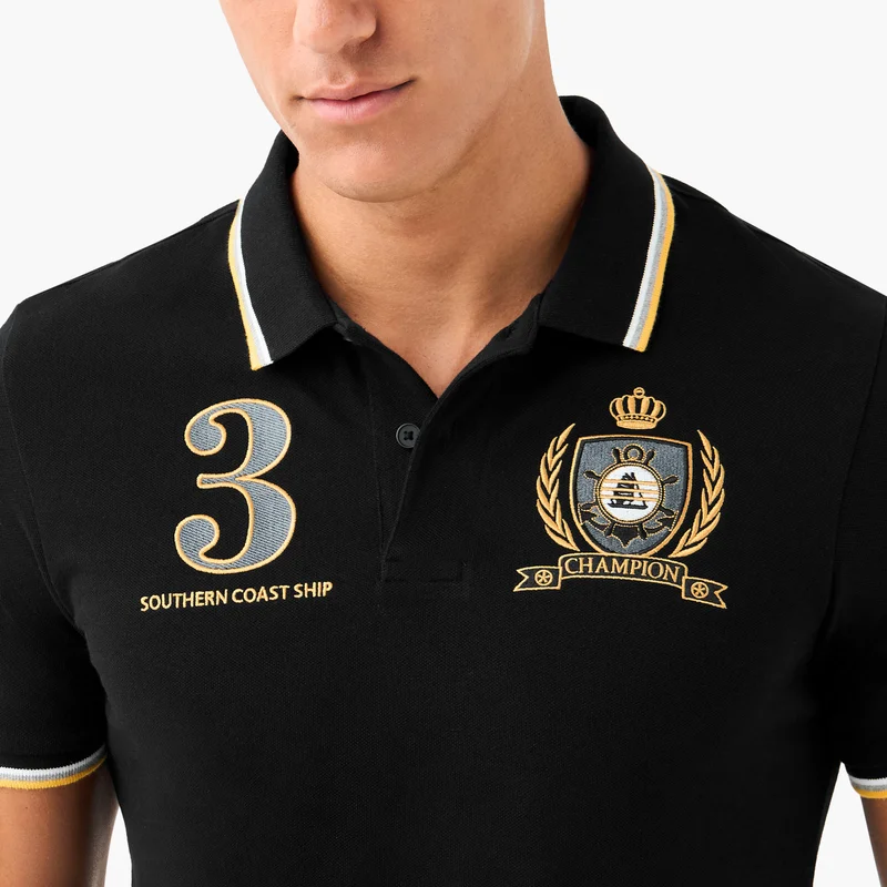 Splash FAV Logo Embroidered Polo T-shirt