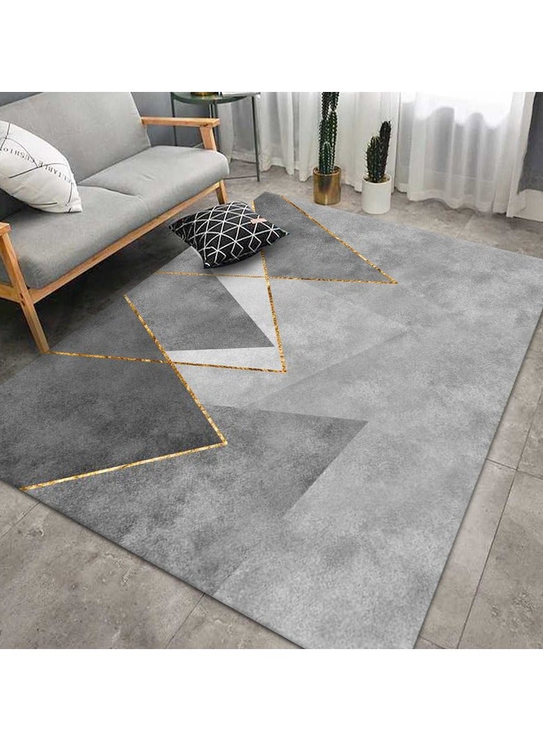 Loquat Squality Polyester Fiber Rectangular Simple And Comfortable Carpet(Carpet Only)