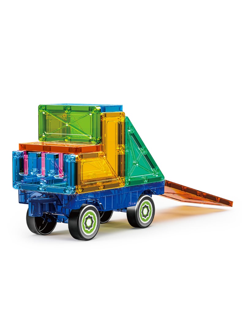 Magnetic Fields Magnetic Fields-Light Magnetic Tiles Blocks Traffic set-11 Pcs  - Image 1