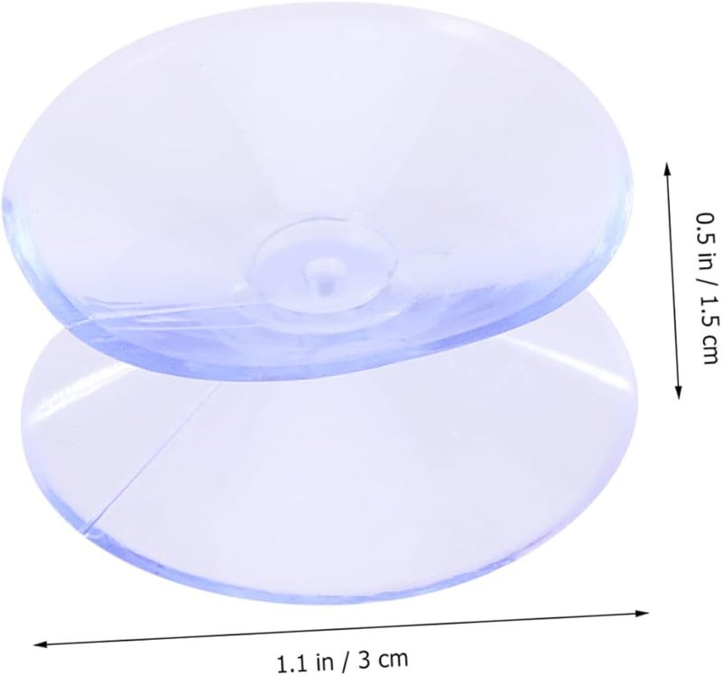 48 قطعة من أكواب الشفط المزدوجة الجوانب للزجاج متعددة الأغراض لتنظيم المنزل - Image 3