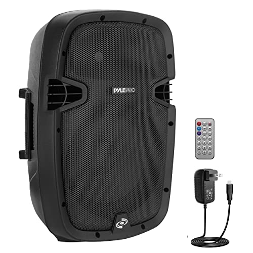 PYLE-PRO 1000W Powered Bluetooth PA System Speakers - Active DJ Speakers with 10 Inch Subwoofer Monitor Speaker and Built-in USB for Audio, Music, Concerts, Band - PPHP1037UB, Black - Image 1