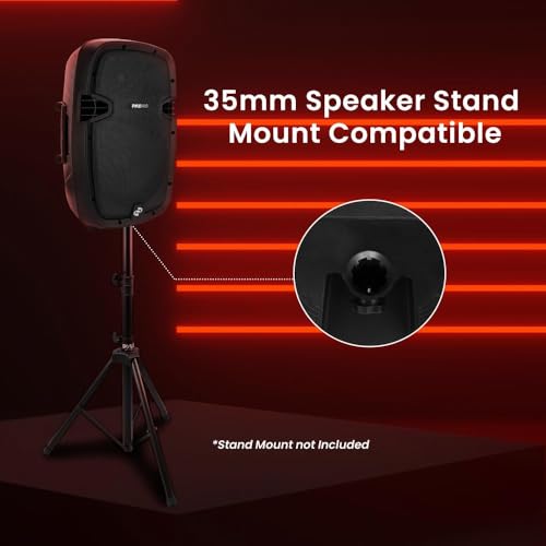 PYLE-PRO 1000W Powered Bluetooth PA System Speakers - Active DJ Speakers with 10 Inch Subwoofer Monitor Speaker and Built-in USB for Audio, Music, Concerts, Band - PPHP1037UB, Black - Image 5