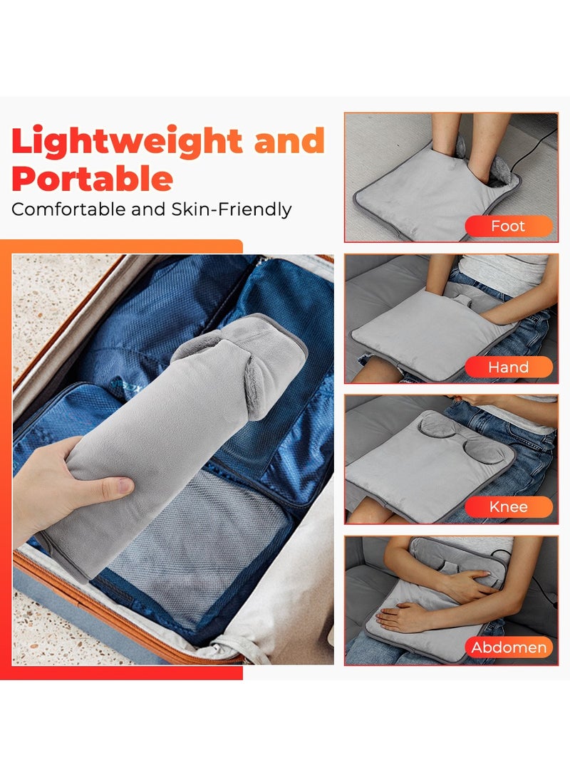 general 5V Electric Heated Foot Warmer - 4 Gears Temperature & Timer Settings, Soft Plush Foot Heating Pad for Home Office Winter - Image 5