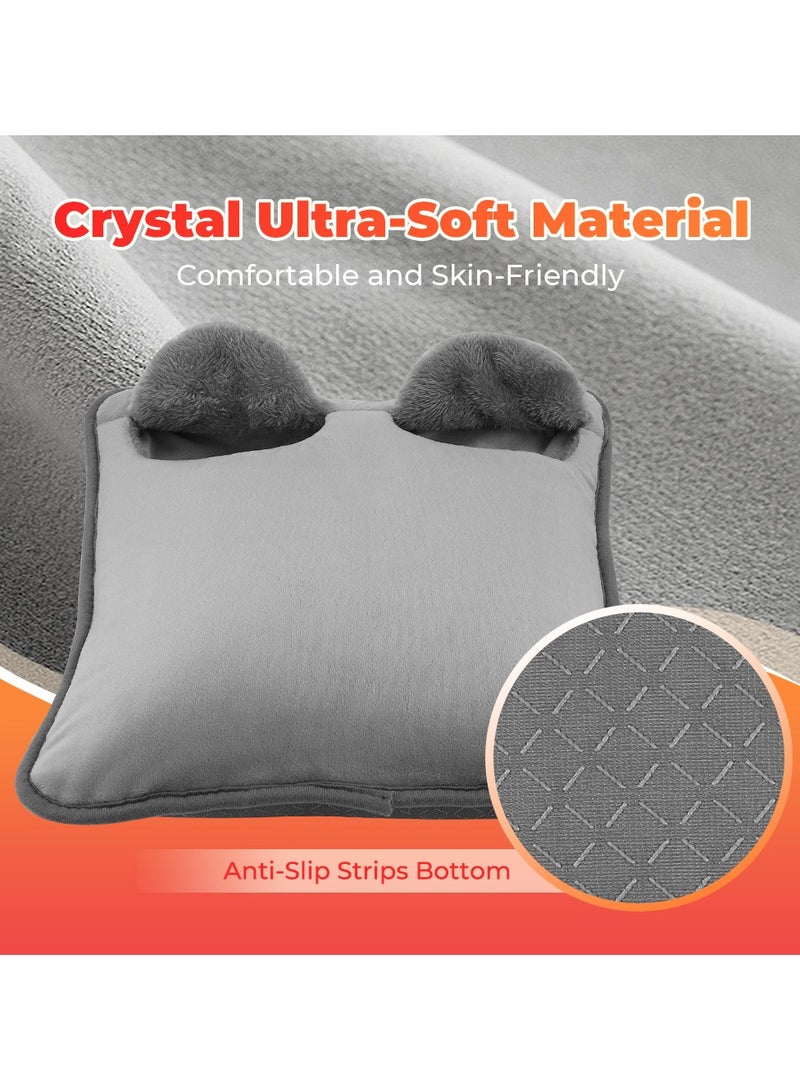 general 5V Electric Heated Foot Warmer - 4 Gears Temperature & Timer Settings, Soft Plush Foot Heating Pad for Home Office Winter - Image 4