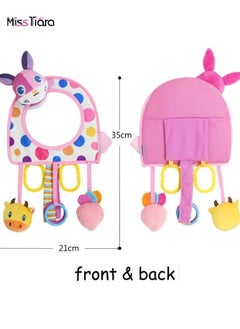 MissTiara Backseat Baby Car Mirror, Rear View Mirror for Babies, Toddlers, Pet, Newborn 360° Rotation Clear Wide Angel View, Acrylic Shatterproof, Headrest Double Adjustable Strap Detachable  - Image 4