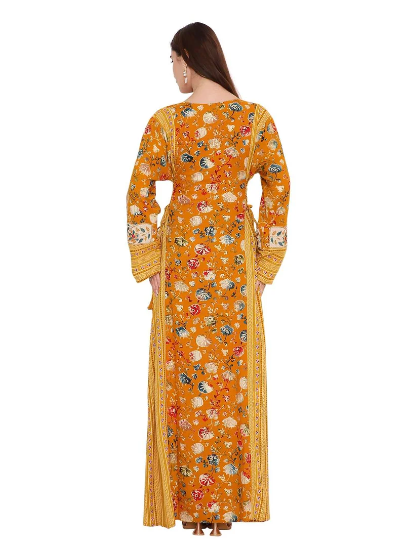HANA & SARA Rich & elegant long arabic kaftan traditional jalabia dress
