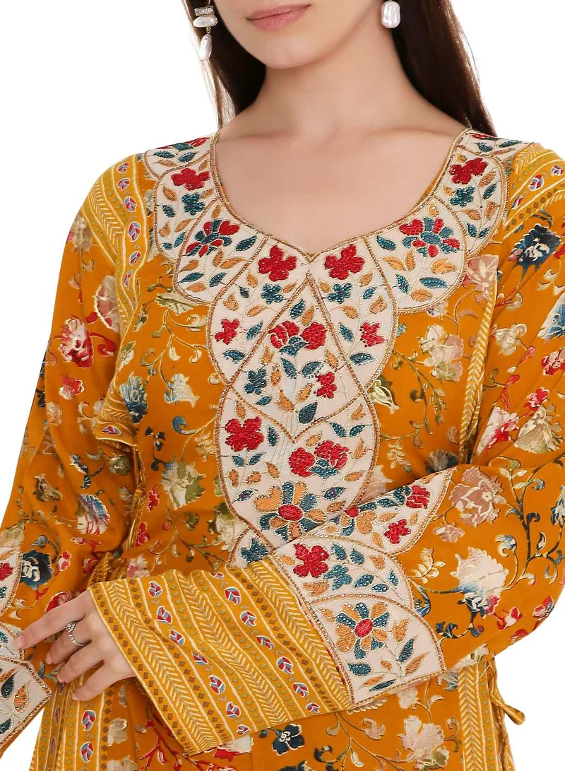 هانا آند سارا Rich & elegant long arabic kaftan traditional jalabia dress
